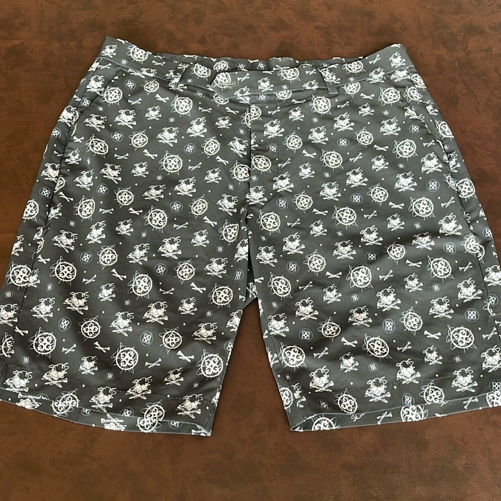 G/Fore Mens Size 34 Black Skeleton Shorts